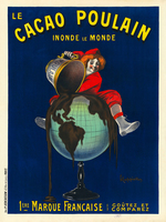 Leonetto Cappiello Le Cacao Poulain Inonde Le Monde 1911