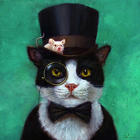 Lucia Heffernan Tuxedo Cat