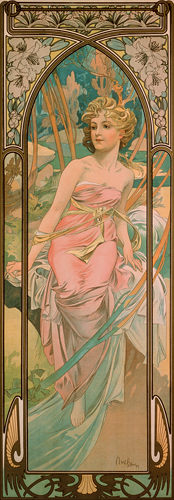 Alfons Mucha Das Erwachen Des Morgens