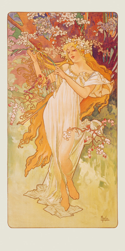 Alfons Mucha Fruhling 1896