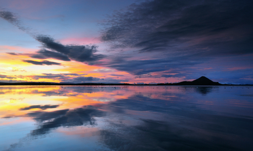 Andy Mumford Lake Myvatn Reflections
