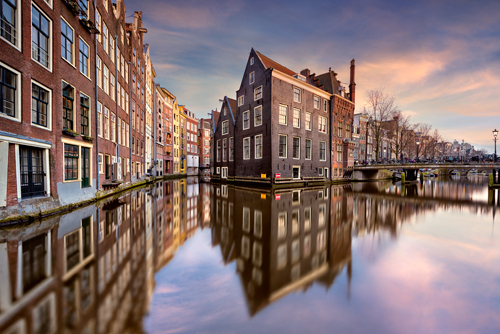 Arnaud Bertrande Coucher De Soleil Sur Amsterdam