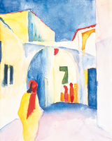 August Macke Blick In Eine Gasse