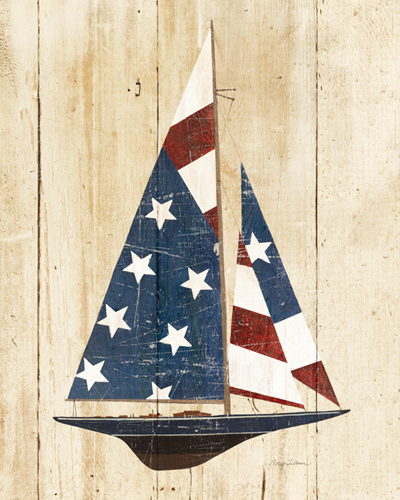 Avery Tillmon American Flag Sailboat