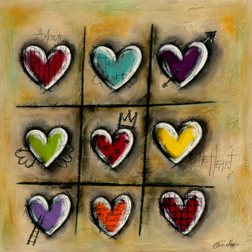 Carine Mougin Colored Hearts Ii