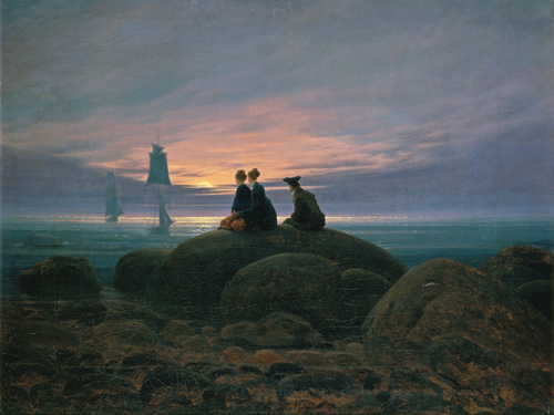 Caspar David Friedrich Mondaufgang Am Meer