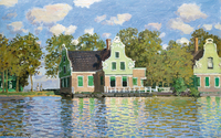 Claude Monet Hauser Am Wasser Zaandam