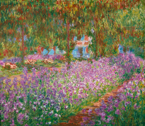 Claude Monet Irisbeet In Monets Garten