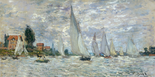 Claude Monet Le Barche Regate Ad Argenteuil