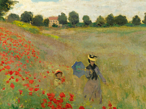 Claude Monet Mohnfeld Bei Argenteuil Detail