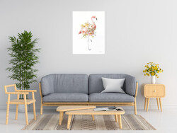 Danhui Nai Floral Flamingo I