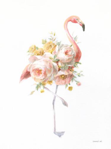Danhui Nai Floral Flamingo I