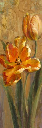 Danhui Nai Parrot Tulips On Gold I