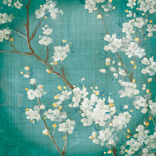 Danhui Nai White Cherry Blossoms Ii On Blue Aged No