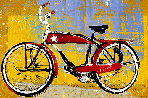 Daryl Thetford Red Bike With Star