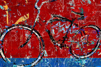 Daryl Thetford Red Graffiti Bike