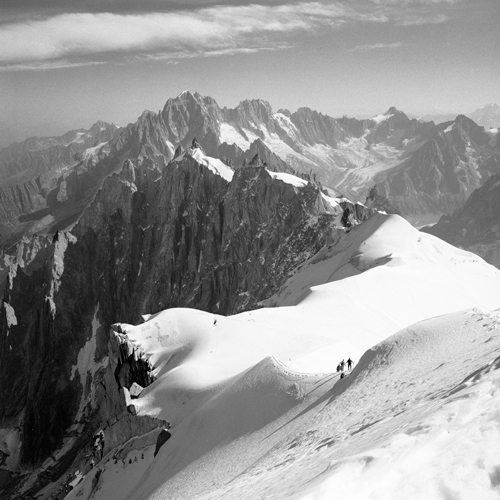 Dave Butcher Descent To The Vallee Blanche Chamonix