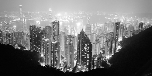 Dave Butcher Hong Kong Skyline At Night