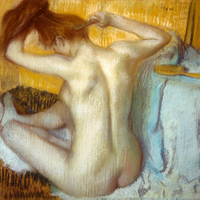 Edgar Degas Frau Bei Ihrer Toilette