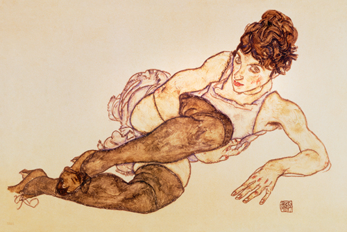 Egon Schiele Liegende Frau