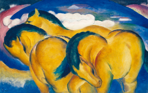 Franz Marc Die Kleinen Gelben Pferde