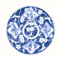 Gabby Malpas Blue Porcelain Plate 3