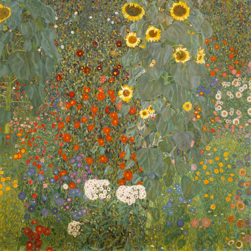 Gustav Klimt Bauerngarten Mit Sonnenblumen