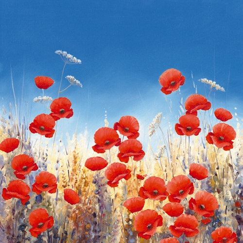 Hilary Mayes Dancing Poppies