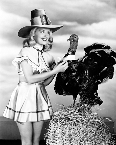 Hollywood Photo Archive Doris Day With A Thanksgiving Turkey