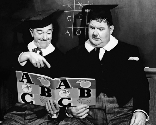 Hollywood Photo Archive Laurel Hardy Chump At Oxford 1940