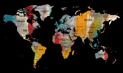 Irena Orlov Worldmap In Colors Ii