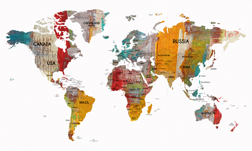 Irena Orlov Worldmap In Colors Iii