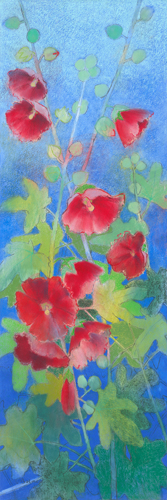 Loes Botman Hollyhocks