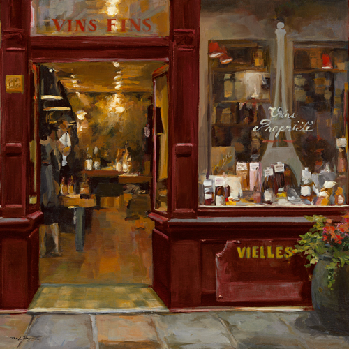 Marilyn Hageman Parisian Wine Shop Red Crop