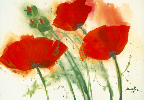 Marthe Coquelicots Au Vent I