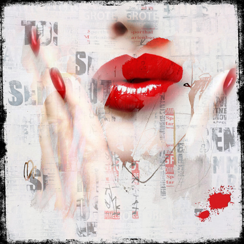 Micha Baker Red Lips