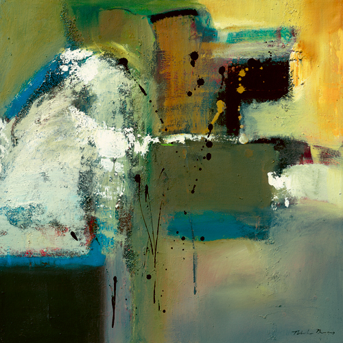 Natasha Barnes Abstract In Green I