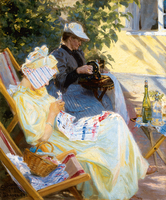 Peder Severin Kroyer Zwei Frauen Im Garten