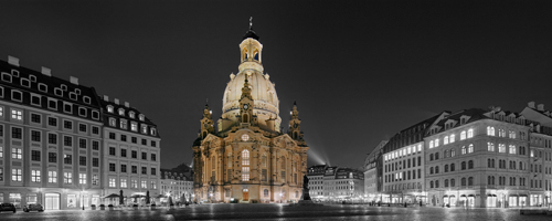 Rolf Fischer Altmarkt Dresden Mit Frauenkirche