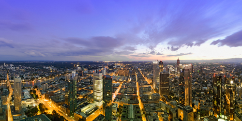 Rolf Fischer Frankfurt Panorama Beleuchtet Panoramade