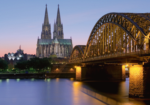 Rolf Fischer Kolner Dom Mit Deutzer Brucke