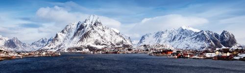 Rolf Fischer Lofoten Reine Panorama Detail