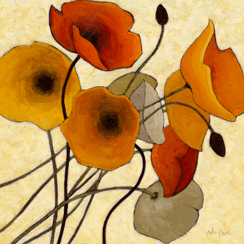 Shirley Novak Pumpkin Poppies Ii