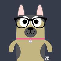 Todd Art Bow Wow German Shepherd