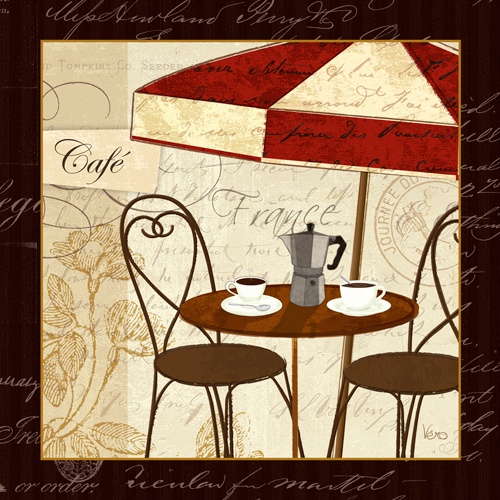 Veronique Charron Petit Cafe I With Border