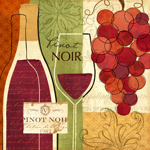 Veronique Charron Wine And Grapes I