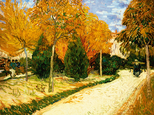 Vincent Van Gogh Park Im Herbst
