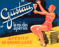 Vintage Booze Labels Gustau Aperetif