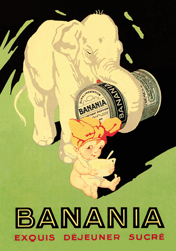 Vintage Elephant Banania Exquis Dejeuner Sucre