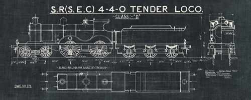 Wild Apple Portfolio Train Blueprints Ii Black